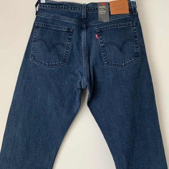Levi’s Premium Wedgie Frayed Hem Jeans High Rise Button Fly 27 - Picture 10 of 11